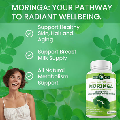 Moringa Leaf Capsules (500mg)